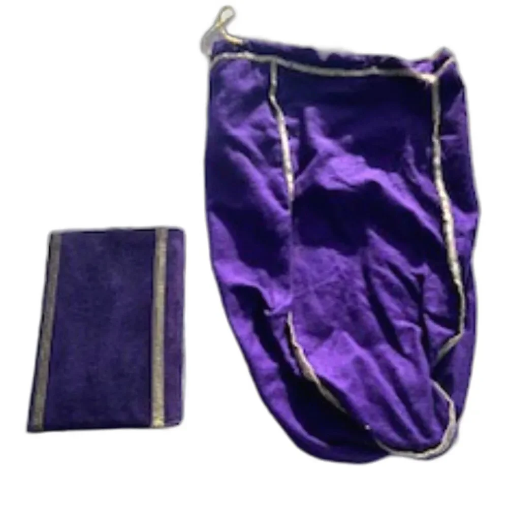 Stainless Steel Flask . Purple . Removable Suede Sleeve . Crown Royal New w/ Bag
